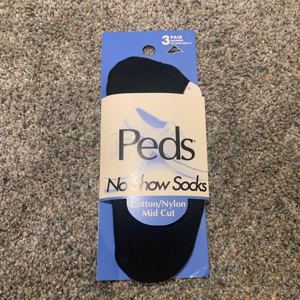 Peds “no show sock” Black